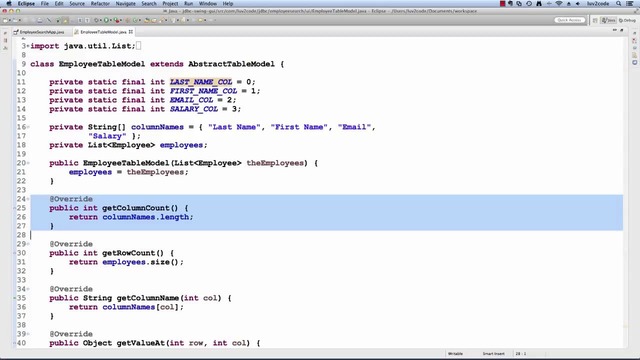 Java JDBC Tutorial Part 12.5 Connect Java Swing GUI to Database – Populate GUI