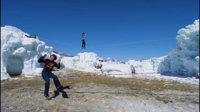 Slacklining, Fire & Ice