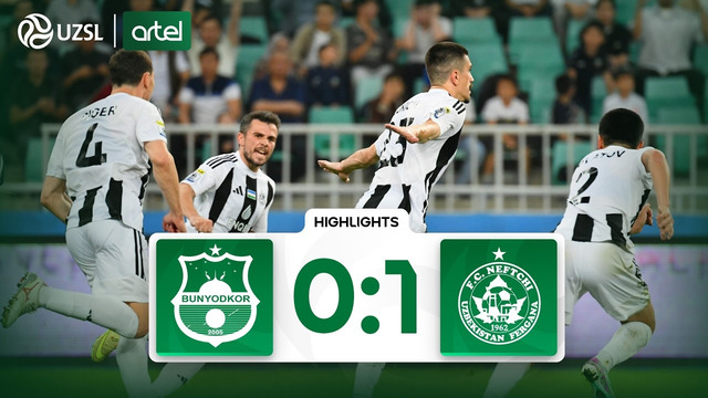 Superliga 7-tur. Bunyodkor – Neftchi bahsida kiritilgan gollar va xavfli vaziyatlar (Highlights)
