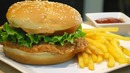 KFC Style Crispy Chicken Burger (Zinger Burger)