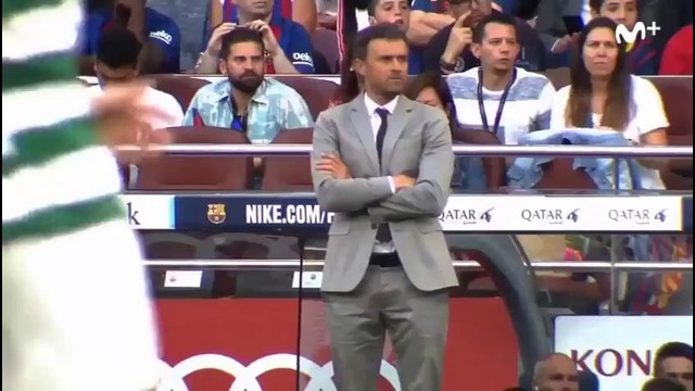 Реакция скамейки Барселоны на события в матче Малага – Реал