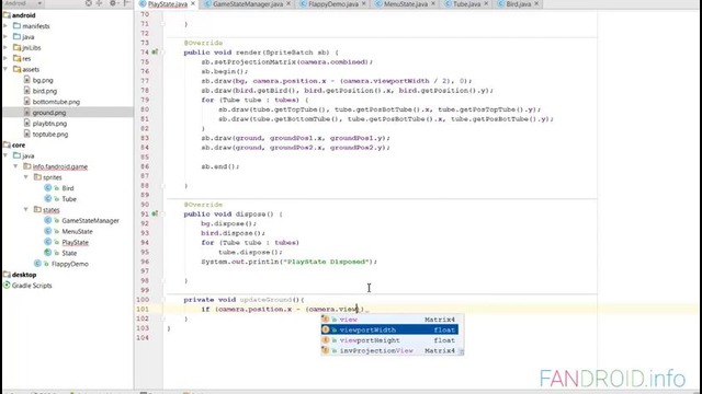 LibGDX – Урок 10. Добавляем текстуру земли и оптимизируем игры на Android
