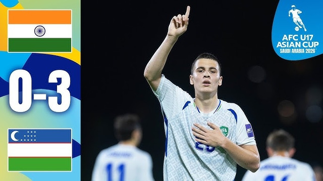 U-17 Осиё Кубоги. Ҳиндистон – Ўзбекистон 0:3
