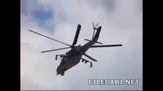 Крутой эффект лопастей вертолёта при съёмке