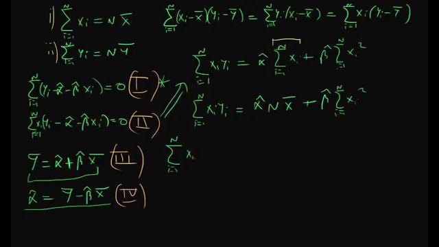 18. Deriving Least Squares Estimators – part 4