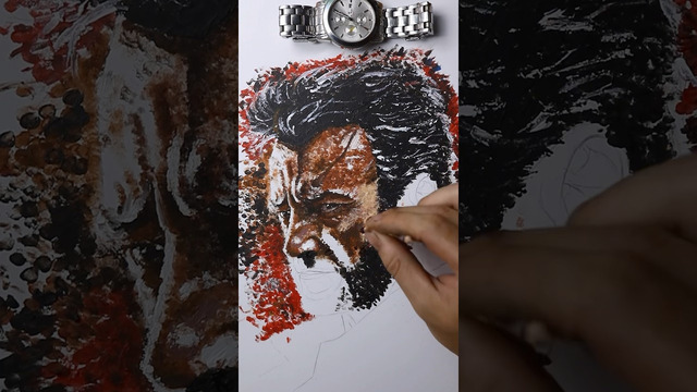 Funny drawing with cotton swab #dpartdrawing #flipbook #shorts