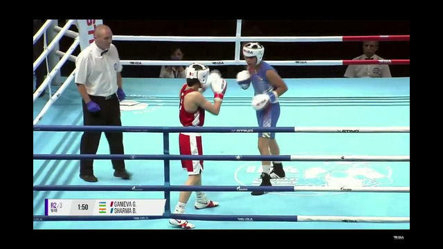 Первое золота Узбекистана на МЧ по боксу 2022 Ганиева Гульсевар
