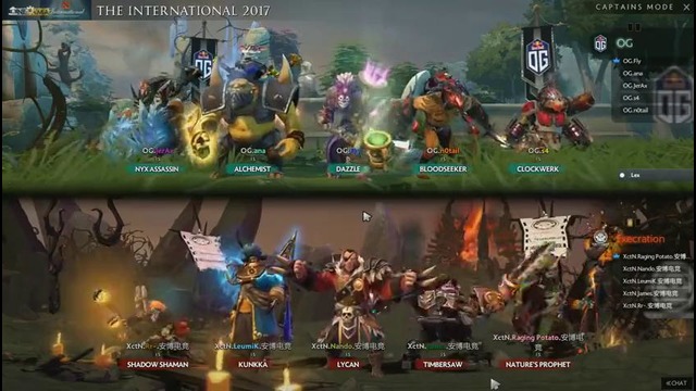 DOTA2: The International 2017: OG vs Execration (Group B, Game 2)
