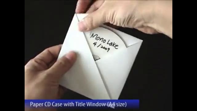 Как упаковать диск в лист формата А4. Второй способ