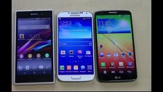Samsung Galaxy S4 vs LG G2 vs Sony Xperia Z1