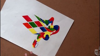 Расплывающийся Кубик-Рубик | Speed Painting