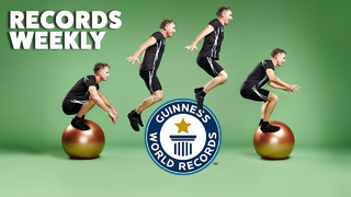 Yoga Ball Surfing and Longest Gum Wrapper Chain | Records Weekly – Guinness World Records