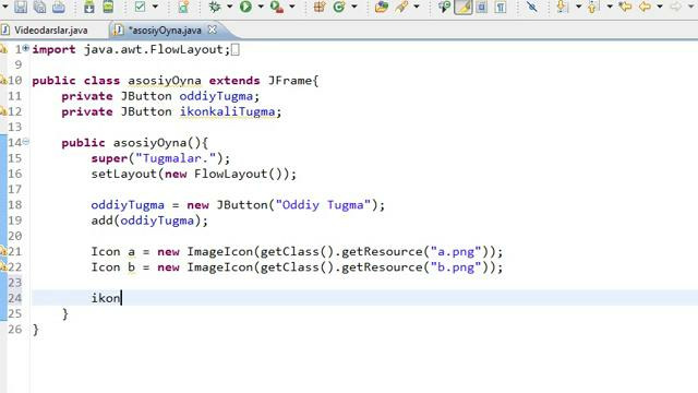 Javadan boshlang’ich darslar-62-JButton(Tugma)