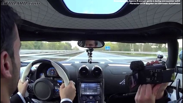 Koenigsegg Agera R vs. Porsche 918 Spyder: На немецком автобане
