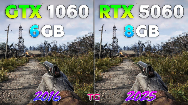 GTX 1060 vs RTX 5060 – 9 Years Difference