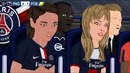 PSG 1-3 Barcelona Champions League 15-4-15 Parodia