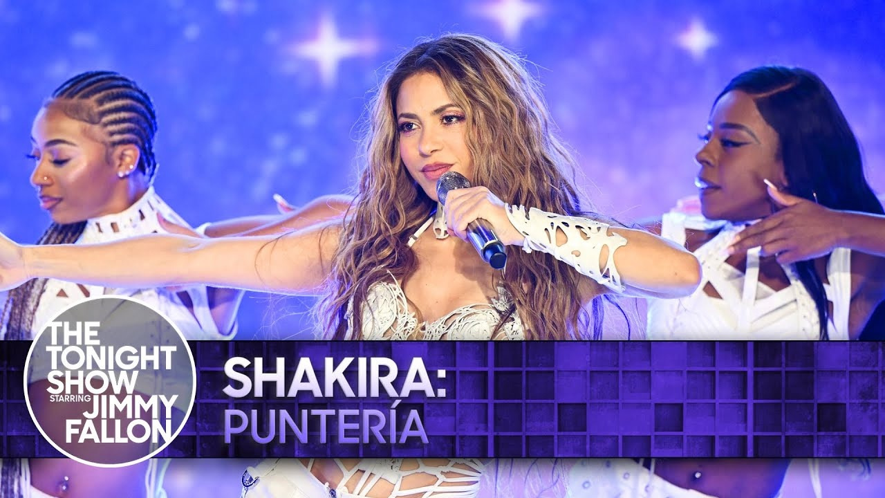 Shakira: Punteria | The Tonight Show Starring Jimmy Fallon - Mover.uz