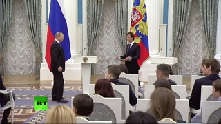 Путин вручает госнаграды победителям и призёрам Олимпиады в Пхёнчхане