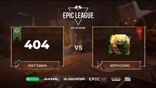 EPIC League Season 2 – Just Error vs Mudgolems (Game 3, Groupstage)