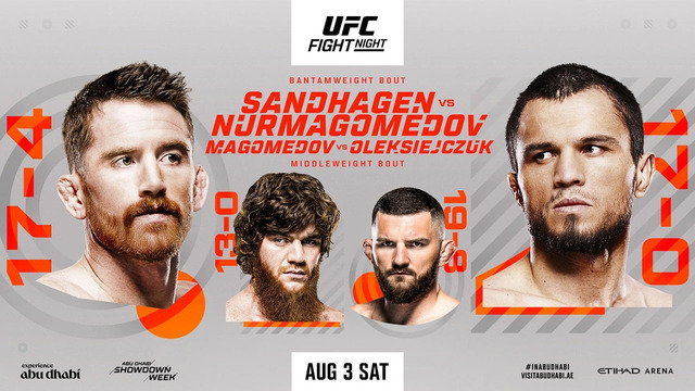 UFC on ABC 7: Кори Сэндхаген vs. Умар Нурмагомедов (ОСНОВНОЙ КАРД) 04.08.2024 | Sandhagen vs. Nurmagomedov