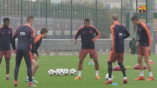 First training session ahead of Roma – Barça
