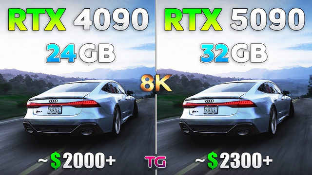 RTX 4090 vs RTX 5090 – Test in 8K
