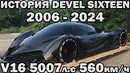 5007л.с 560км.ч Что стало с Гиперкаром Devel Sixteen