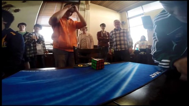 Мировой рекорд по сборке кубика рубика 3х3 одной рукой