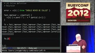 Ruby Conf 12 – Y Not- Adventures in Functional Programming by Jim Weirich