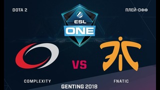 ESL One Genting 2018 – Fnatic vs compLexity (Groupstage, LAN-Finals)