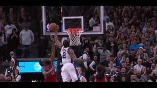 Kawhi Leonard Hits 3 pointer and Blocks James Harden | Spurs vs Rockets | 3/6/17