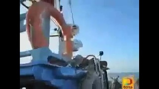 Невероятно НЛО ныряет в океан (засняли моряки)