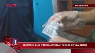 Surxondaryoda tramadol olib o’tishga uringan fuqaro qo’lga olindi