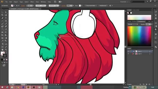 Adobe Illustrator Tutorial – Drawing, Coloring