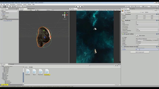 10. SPACE SHOOTER – Asteroidlarni yaratish