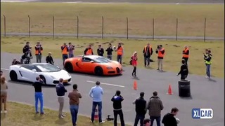Bugatti Veyron Vs. Lamborghini Gallardo LP560-4 Drag Race