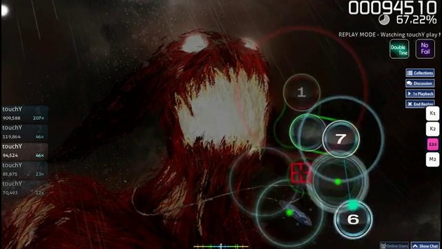 OSU! Touches HARDx2 Only mouse by t0uchY