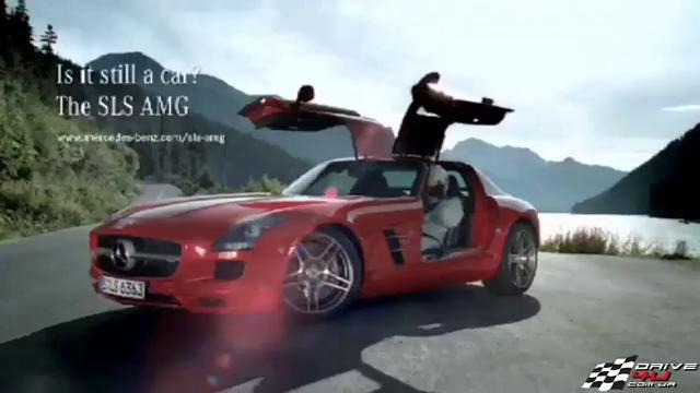 Потрясающий рекламный ролик спорткара Mercedes SLS AMG