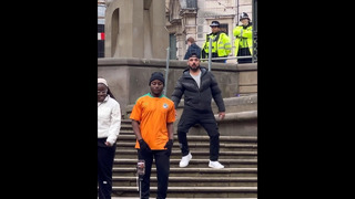 Wait for the police behindthe dancer still have no idea about me#funny #comedy #ytshorts #shorts