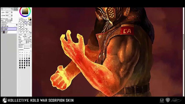 Kollective Kold War Scorpion Skin – Speed Painting (#PaintToolSAI)