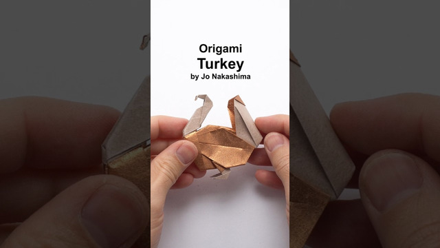 Origami Turkey ? #shorts