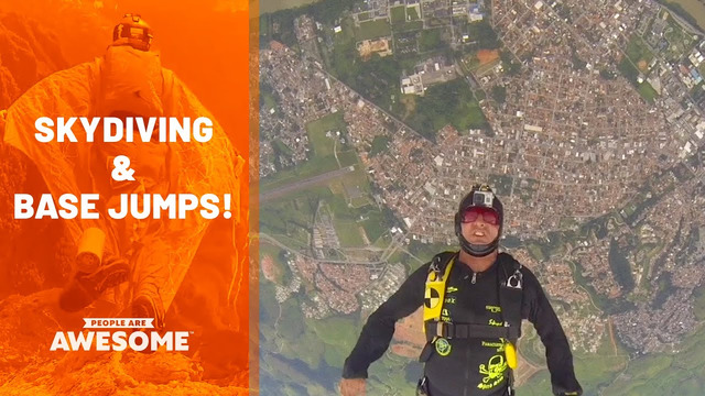 Extreme Skydiving & BASE Jumping | People Are Awesome