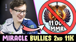 Miracle BULLIES 2nd HIGHEST MMR in Dota — RUINS his road to 11k
