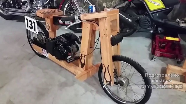 Деревянные Работающие Мотоциклы