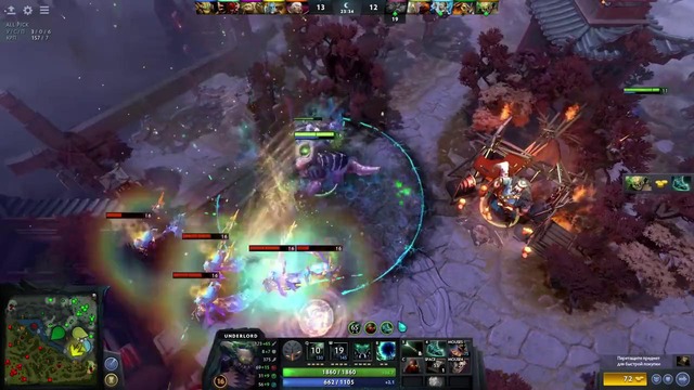 Dota 2 Андерлорд Абуз Рошана 12 мин в Соло – Топ Герой Для ММР