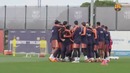 Barça are preparing for the Champions League match against Chelsea