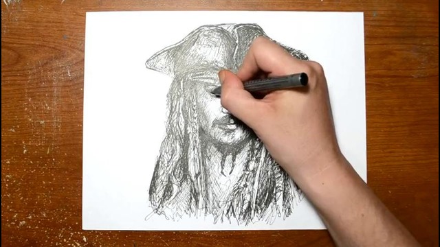 Портрет Джека Воробья (Пираты Карибского Моря)