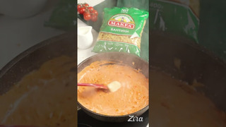 Паста в томатно-сливочном соусе с творожным сыром