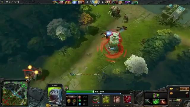 Navi.Dendi (PUB) Pudge + commentary Dendi