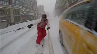 По Нью-Йорку на сноуборде с NYPD